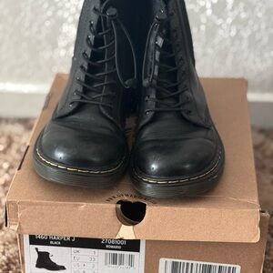 Dr. Martens Black Combat Boots for kids